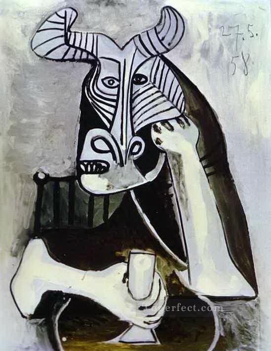 The King of the Minotaurs 1958 Pablo Picasso Oil Paintings